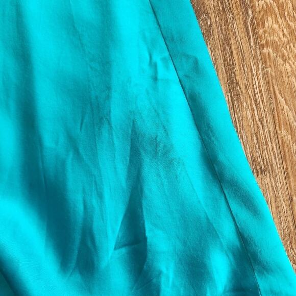 The Sei for FWRD Asymmetric Strappy Gown in Aqua Blue Size 8 Silk Sleeveless - Picture 15 of 16